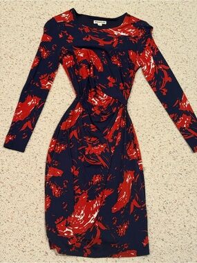 whistles bodycon dress | Dresses | Whistles Brushstroke Floral Fit Silk Long Sleeve African Burgundy Bridesmaid Dresses Size:20 US Sport Long sleeve Cut from a sculpting